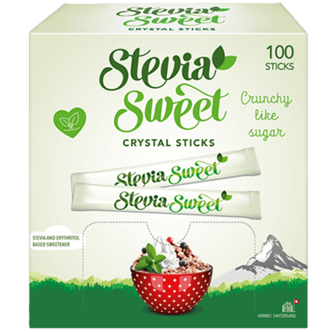 SteviaSweet Crystal Sticks with stevia & erythritol
