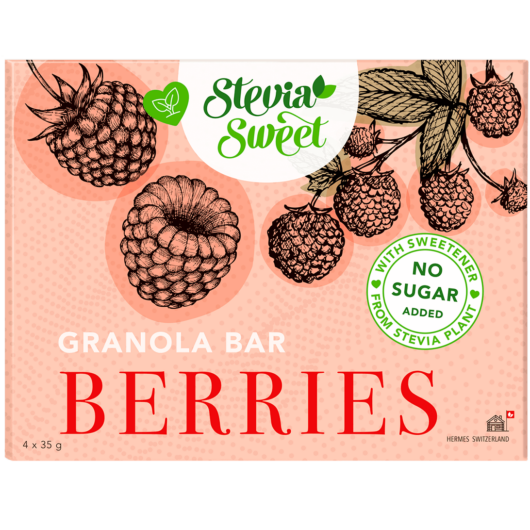 SteviaSweet Müesliriegel Beeren ohne Zucker