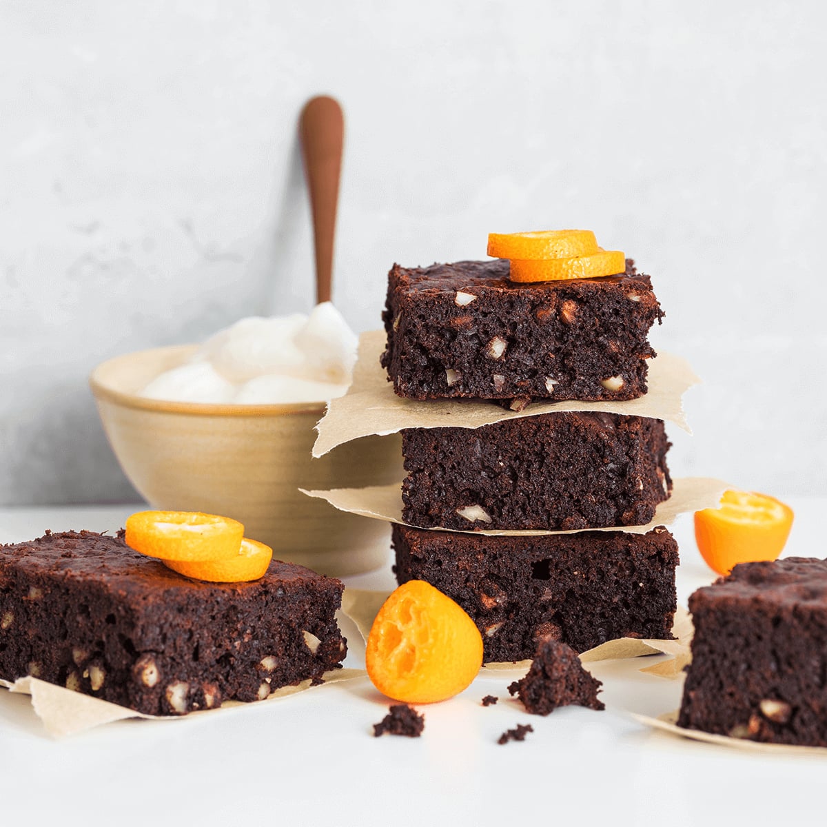 SteviaSweet | Schoko-Mandel-Brownie zuckerfrei