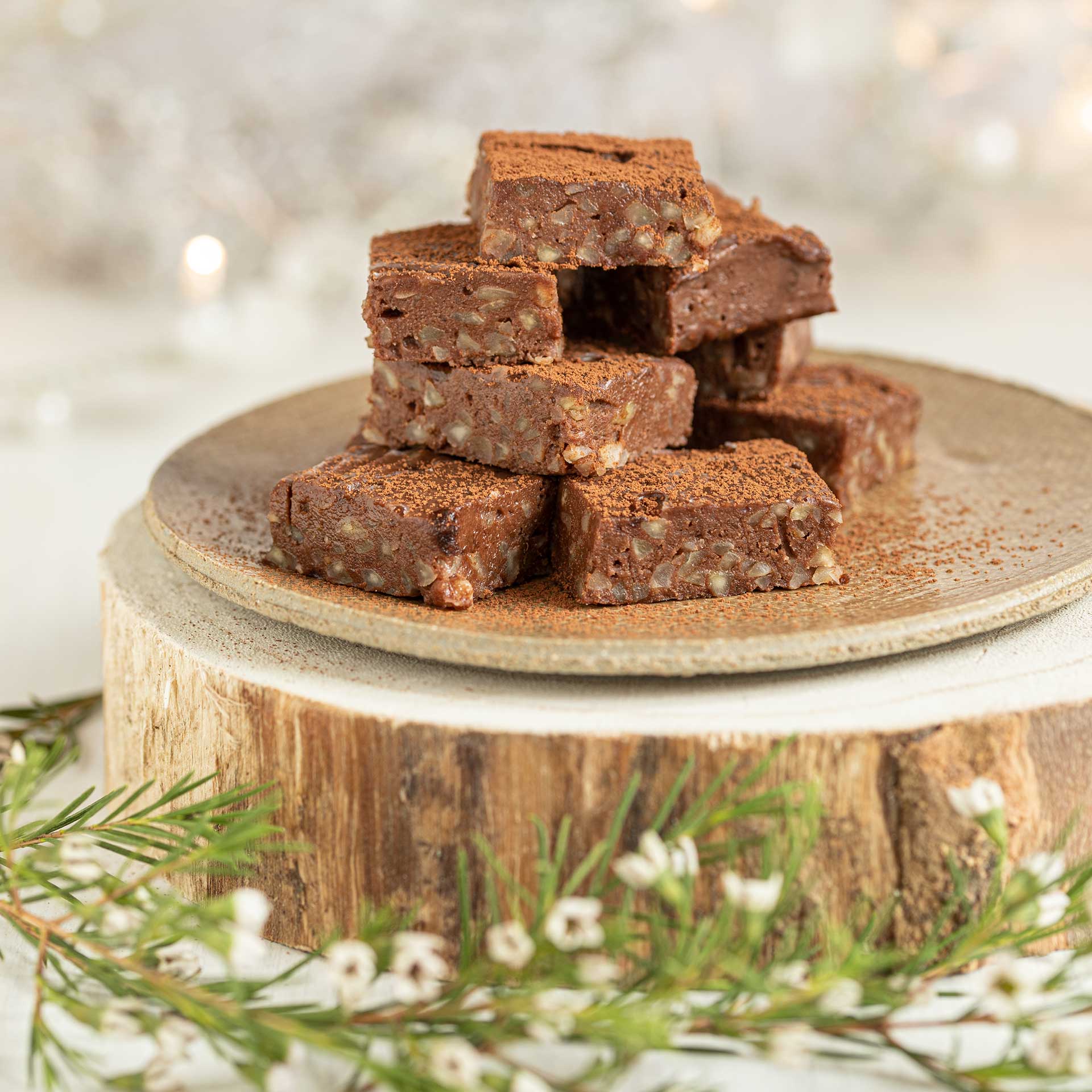 SteviaSweet Almond and chocolate fudge (vegan)